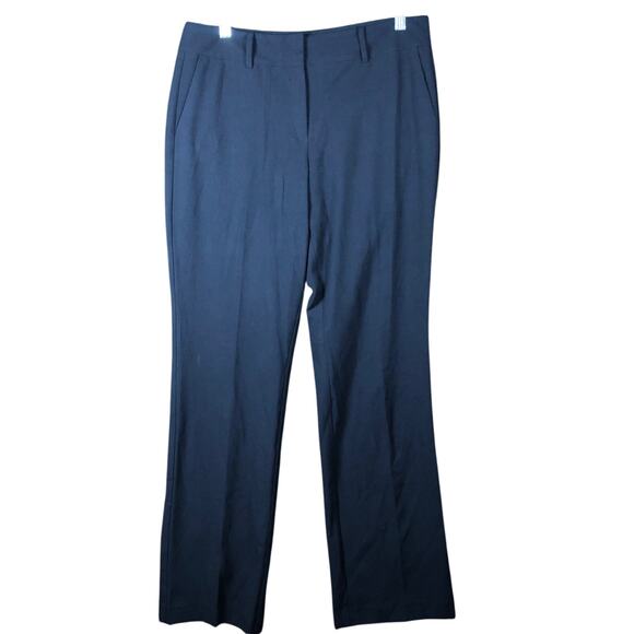Ann Taylor Factory Womens Pants Blue Mid Rise Straight Stretch 6 - Picture 1 of 12